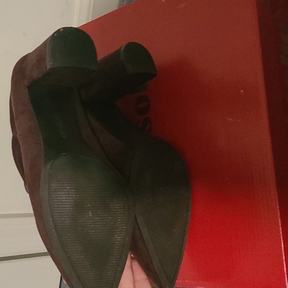 Brown faux suede Ziggy Soho above ankle boot - Picture 4 of 7